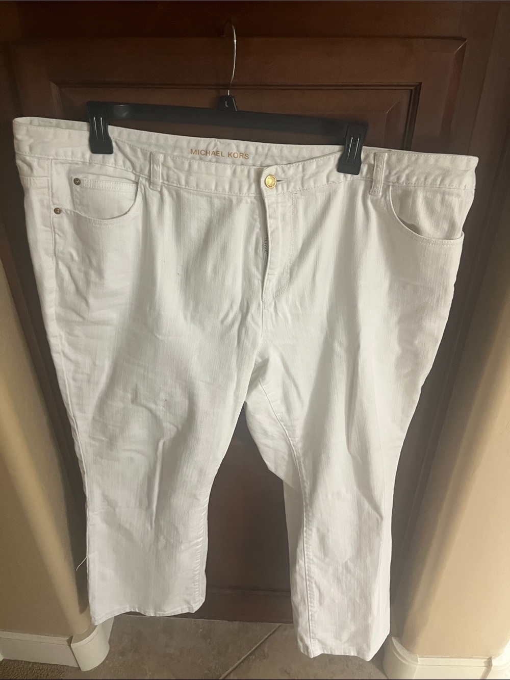 Michael Kors Men's White Relaxed Jeans